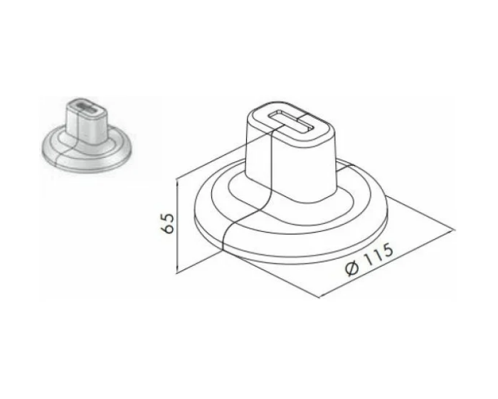 Крышка опорной пластины Elsen для кронштейна Z-U331 RAL 9016 ZU450