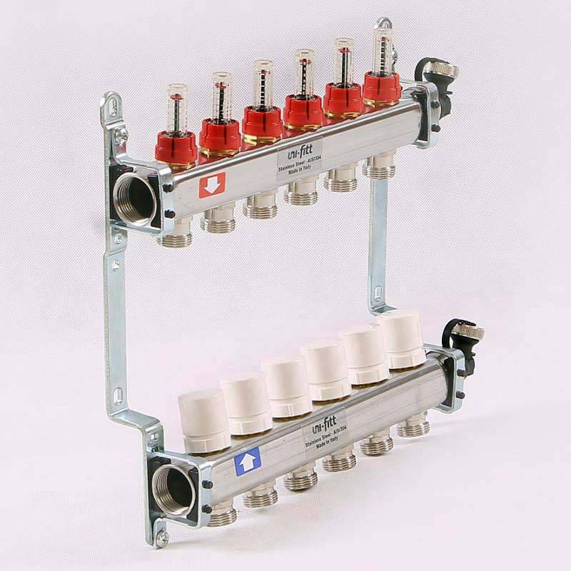 Коллекторная группа Uni-Fitt 415S 1 x 3/4 EK 6 выходов 450I4306