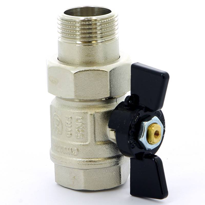 Кран шаровой Bugatti New Jersey 1 НР-ВР с американкой бабочка 09220006