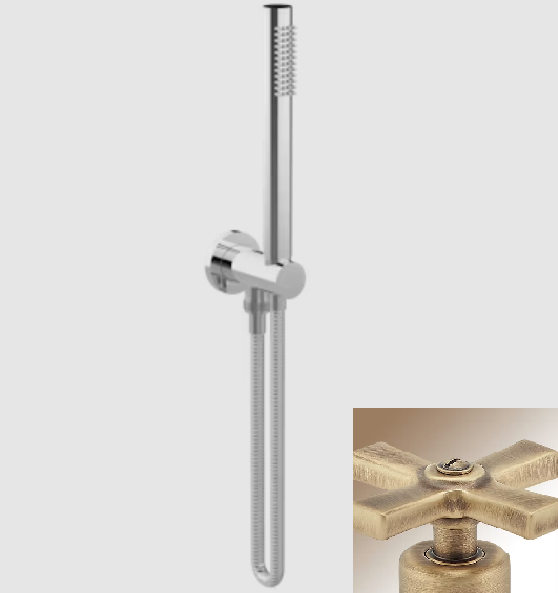 Душевой гарнитур THG Marcel with lever 24 мм Matt coated bronze U3RD0554