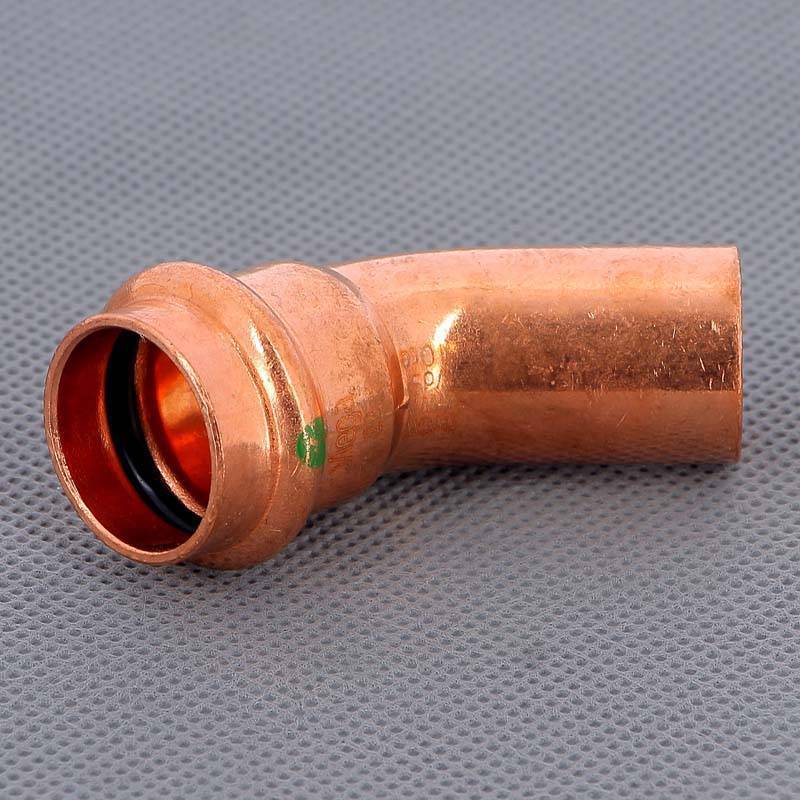 Угол-вставка 45° пресс Viega Profipress 22 мм медь 292515