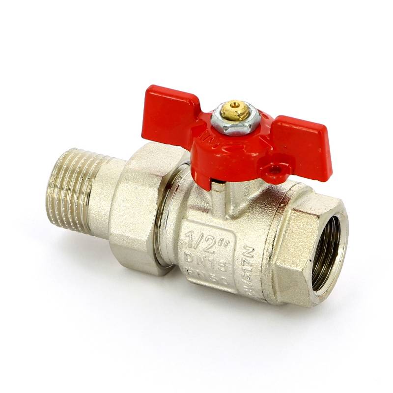 Кран шаровой полнопроходной Uni-Fitt бабочка с разъемным соединением 1/2 НВ 113T2000