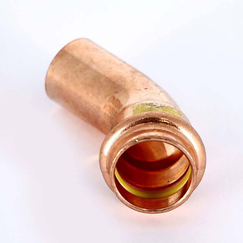 Угол-вставка 45° пресс Viega Profipress G 22 мм медь 345693