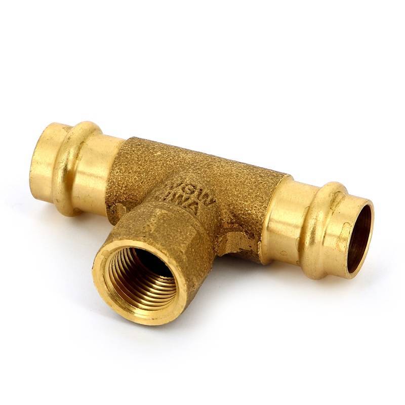 Тройник пресс-В IBP B-Press 18x1/2x18 мм бронза P4130G01804018