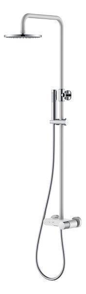 Душевая стойка Boheme Stick с верхним душем 30х57х112.5 см белый/хром 128-WCR.2