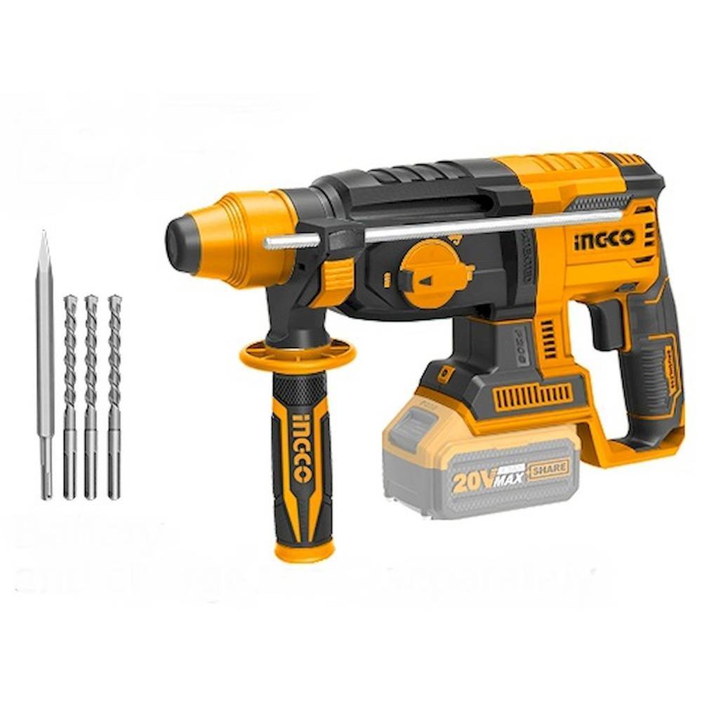 Перфоратор аккумуляторный INGCO CRHLI 20 В 2.2 Дж CRHLI