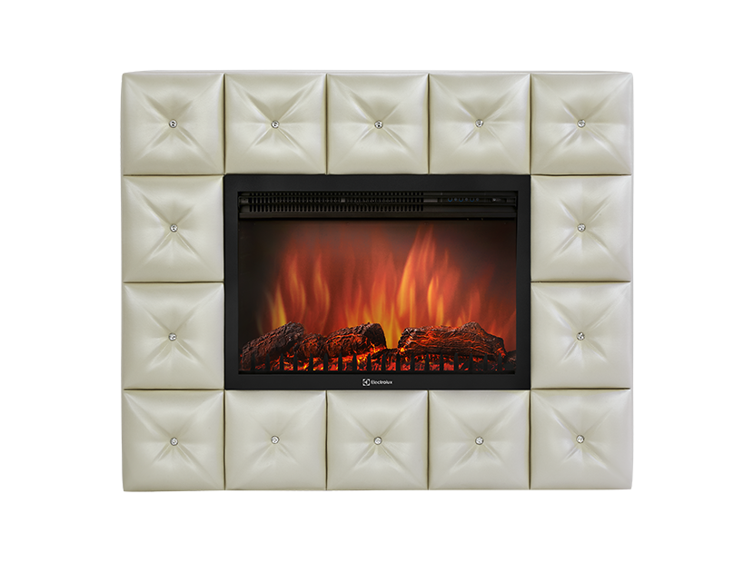 Портал для электрокамина Firelight Crystal 30 светлая экокожа НС-1176685