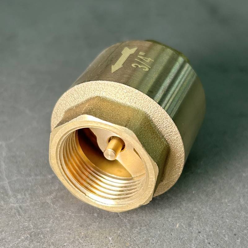 Клапан обратный STOUT пружинный с латунным затвором 3/4 ВВ CV201002