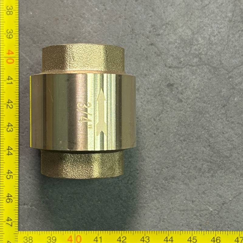 Клапан обратный STOUT пружинный с латунным затвором 3/4 ВВ CV201002