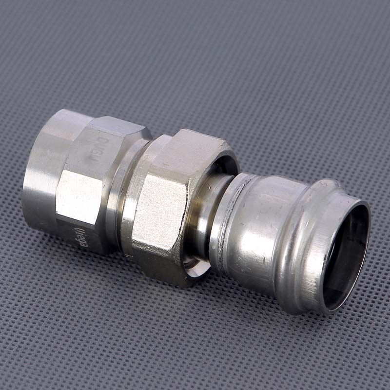 Муфта разъемная Viega Sanpress Inox 28х1 пресс-В с плоским уплотнением 437534