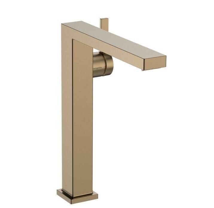 Смеситель для раковины hansgrohe Tecturis E 240 Fine CoolStart шлифованная бронза 73070140