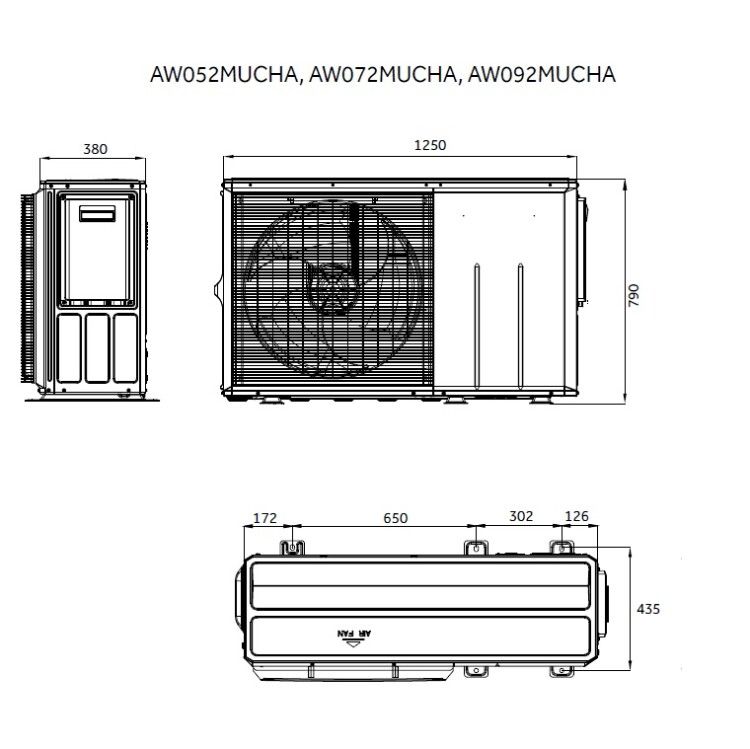 Тепловой насос Haier Super Aqua HE Monobloc AW052MUCHA