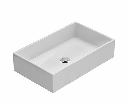 Раковина накладная Globo FORTY3 600х370х140 мм белая FO062BI