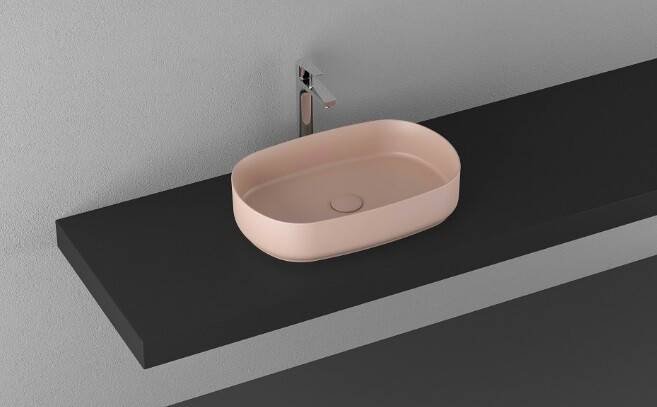 Раковина накладная ISVEA Infinity 550х360х120 мм лососевая 10NF65055SV2S