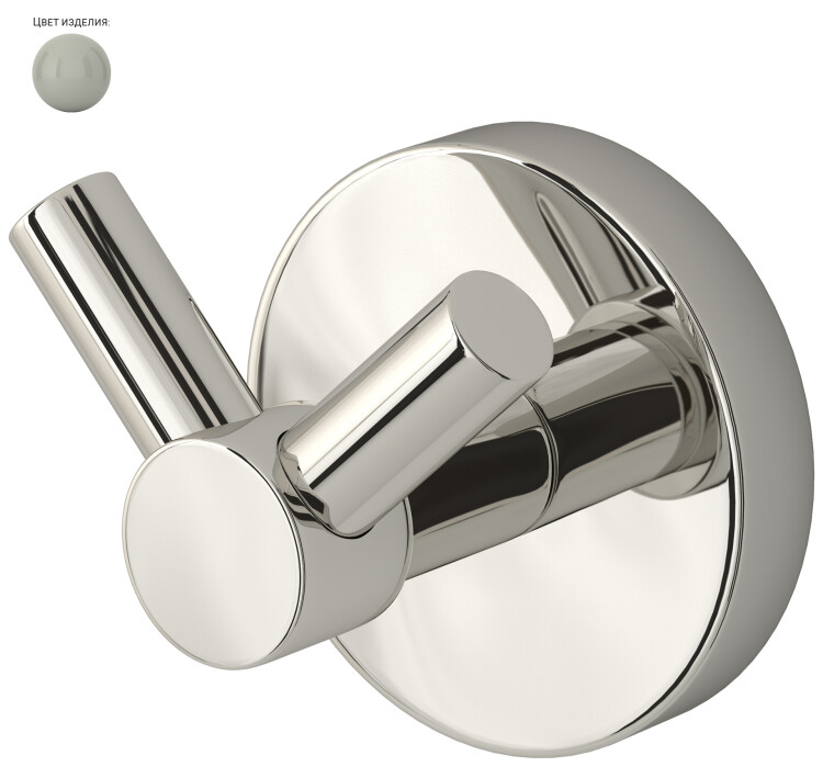 Крючок для полотенцесушителя двойной Сунержа Виктория 50х43х50 мм RAL 7038 7038-3007-0000