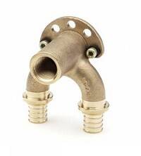 Угольник настенный проходной REHAU RAUTITAN RX 20-Rp 1/2-20 длинный бронза 14562711001