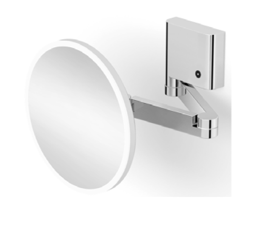 Косметическое зеркало Splendy Delight R с подсветкой хром DR412520SVCR