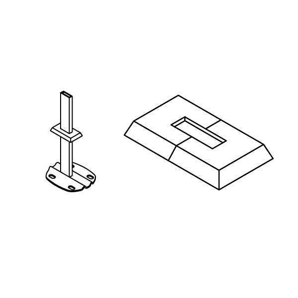 Розетка напольная прямоугольная Zehnder белая RAL 9016 ZAERKR30WEI