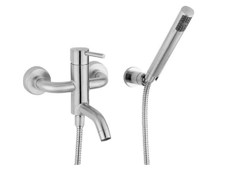 Смеситель для ванны и душа Cisal Xion нержавеющая сталь XI000124D1