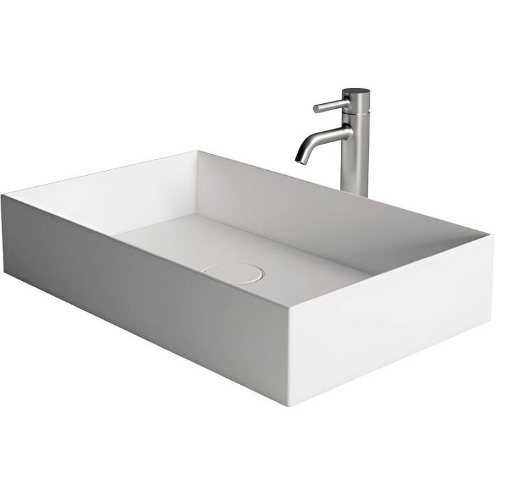 Раковина накладная Alice Ceramica Spy 600х370х120 мм белый матовый 34250109