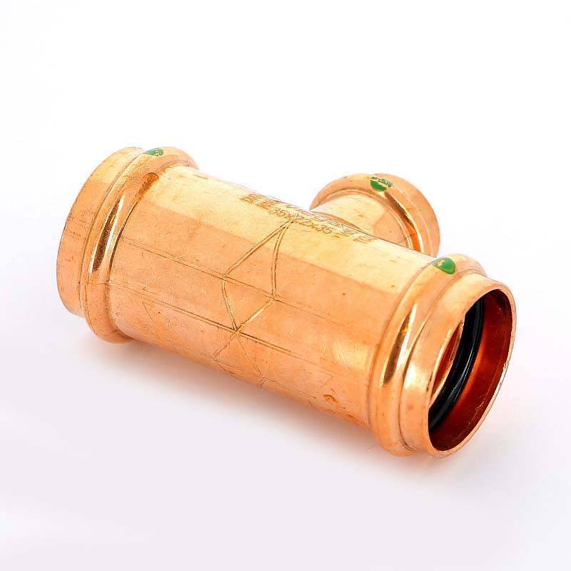 Тройник пресс медный Viega Profipress 35x22x35 мм 292034