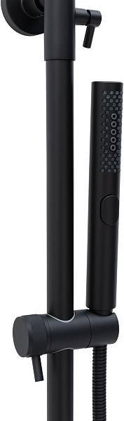 Душевая стойка Allen Brau Priority с изливом 27.7x50.9x123.2 см черный матовый 5.31A10-31