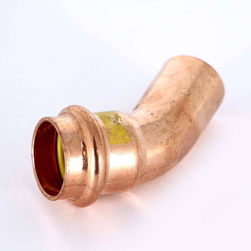 Угол-вставка 45° пресс Viega Profipress G 22 мм медь 345693