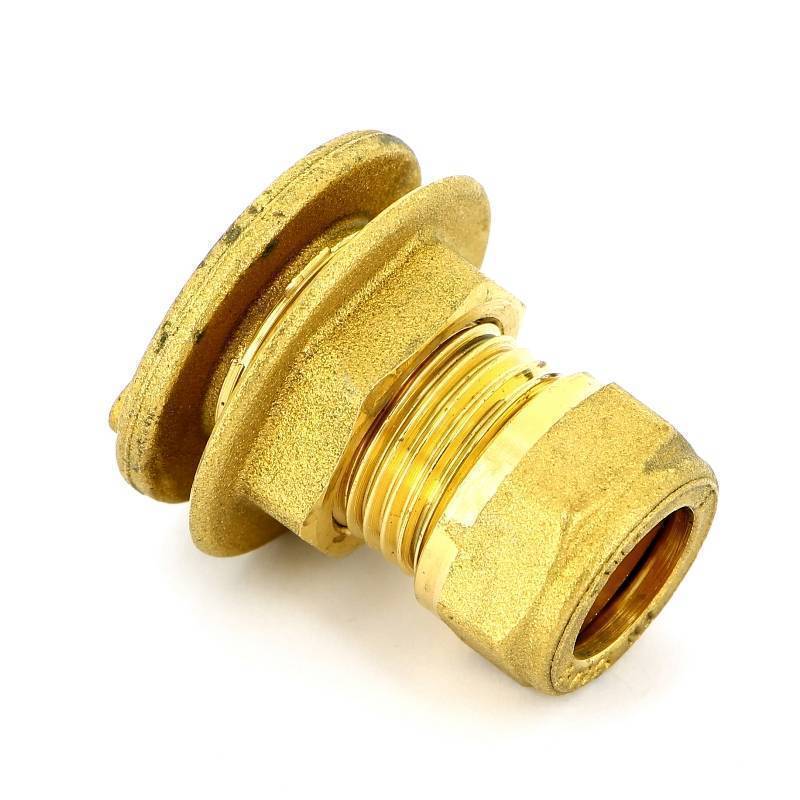 Выпуск резервуарный Tiemme 15 мм обжим с фланцем и контргайкой 1145 1100117