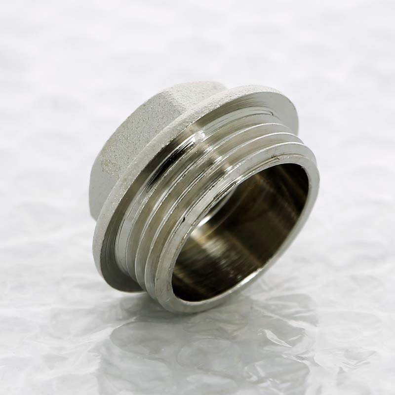 Заглушка никелированная Uni-Fitt 1 наружная резьба 608N4000