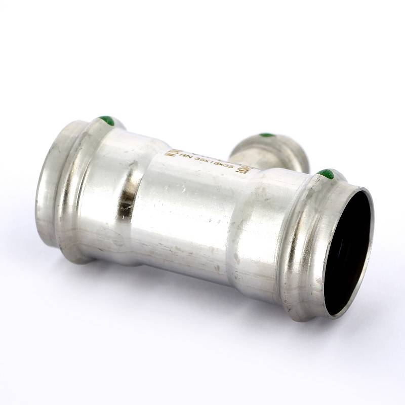 Тройник пресс Viega Sanpress Inox 35x18x35 мм нержавеющая сталь 435998