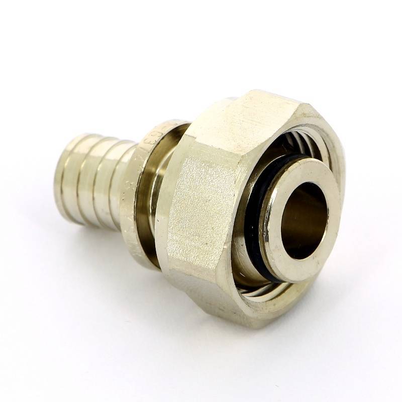 Соединитель аксиальный Rehau Rautitan 16 x 3/4 EK ВР никелированный 11691751001