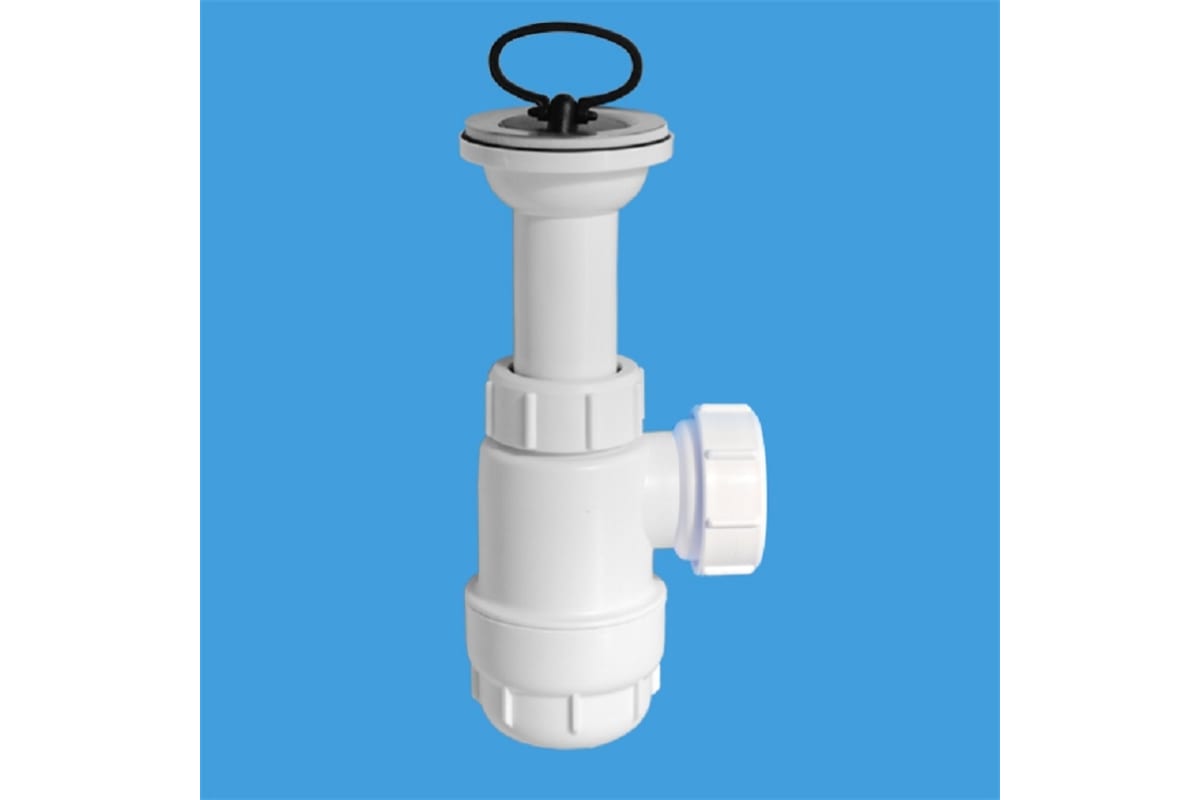 Сифон McAlpine бутылочный 1 1/4 x 32 мм с выпуском 60 мм выход 40 мм MRW2-40