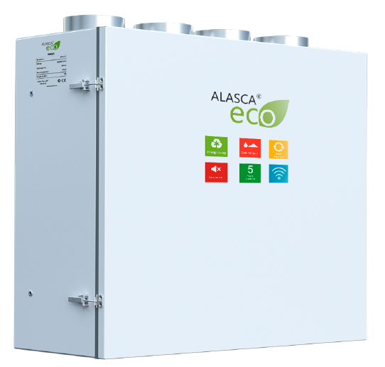 RR1000V EC E 1~, Вентиляционная установка Alasca RR с роторным рекуператором