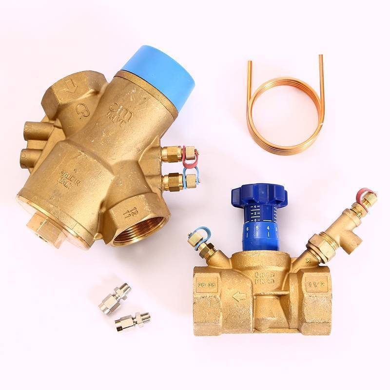 Комплект регулятора перепада давления CIM 767 и балансировочного клапана Cimberio 2 CIM 767H787ODP 2