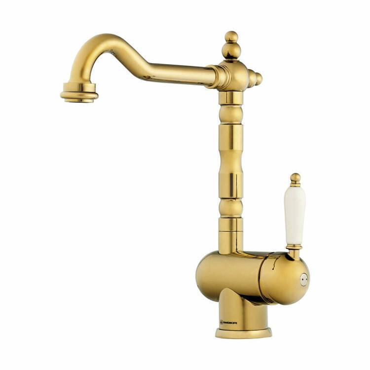 Смеситель для кухни OMOIKIRI Kyoto золото OKY-G-35