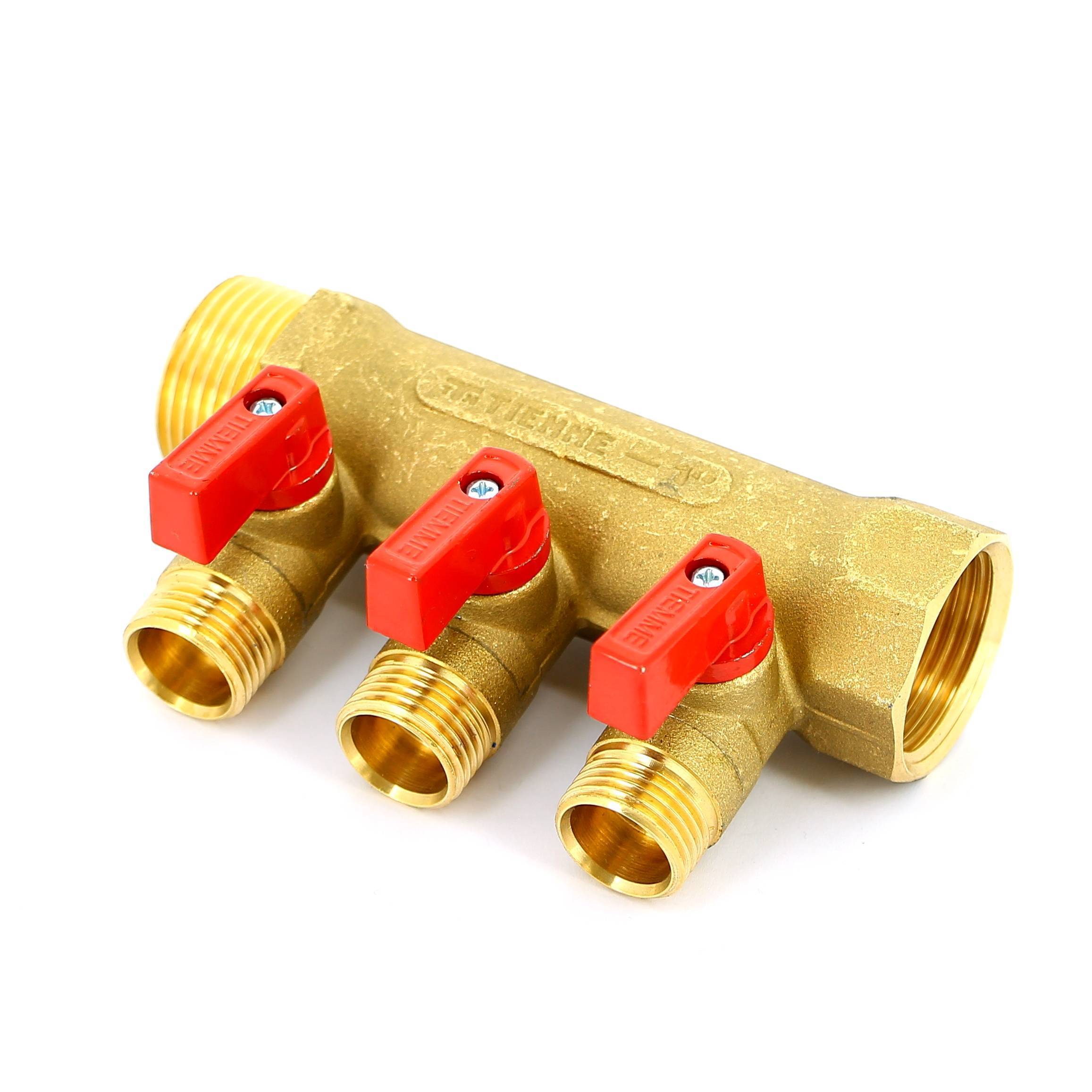 Коллектор Tiemme 1820 1 НВ 3 выхода 1/2 Н 36 мм 1820005