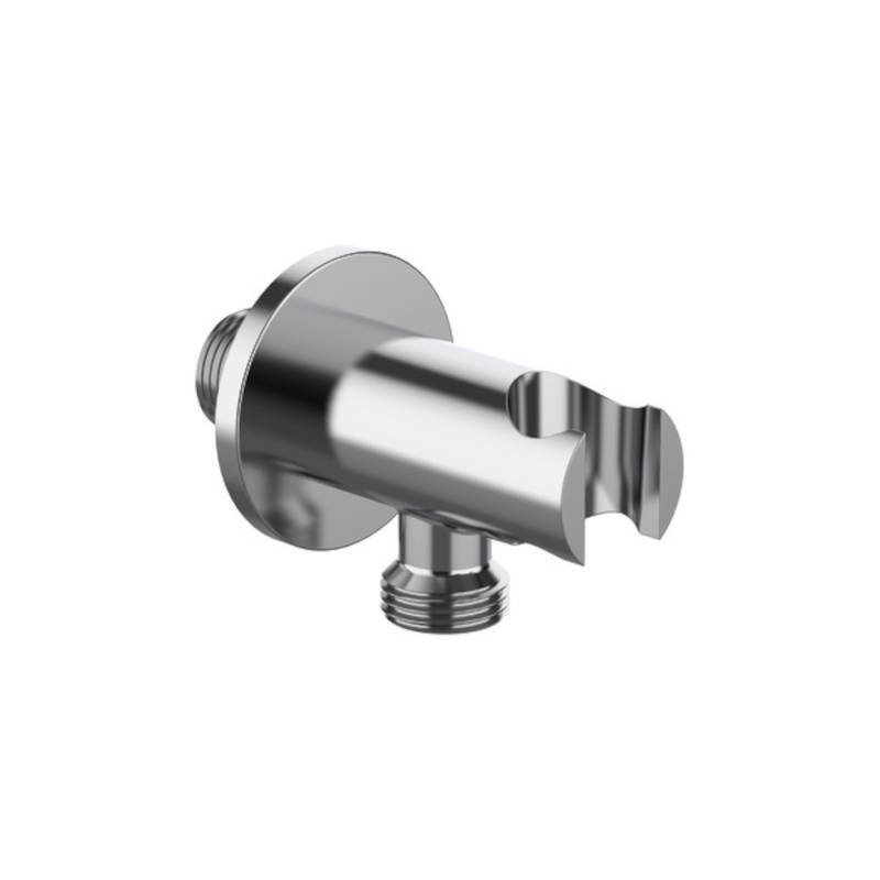 Шланговое подсоединение Tiemme DC603 с держателем круглое хром 4180339