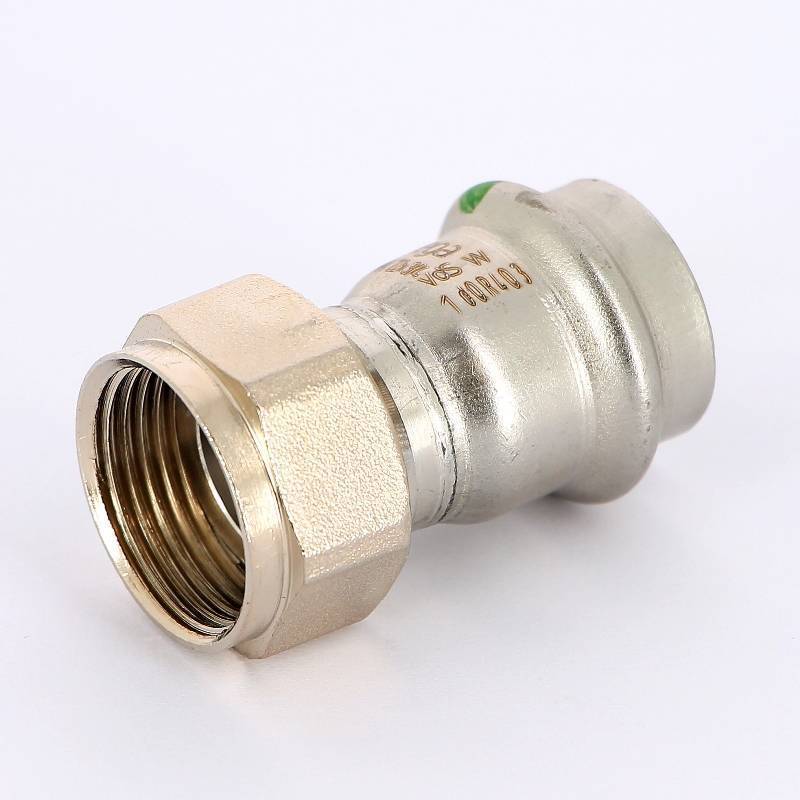 Муфта пресс Viega Sanpress Inox с накидной гайкой 22х3/4 нержавеющая сталь 437619