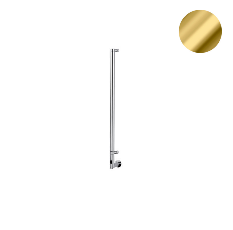 Полотенцесушитель электрический Margaroli Arcobaleno 616X/S 910x106 мм Box с крючками цвет gold 616GOB900