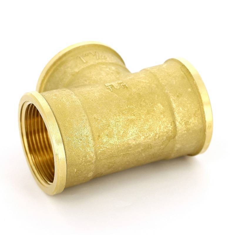 Тройник латунный Tiemme 1 1/2 ВР 1500078