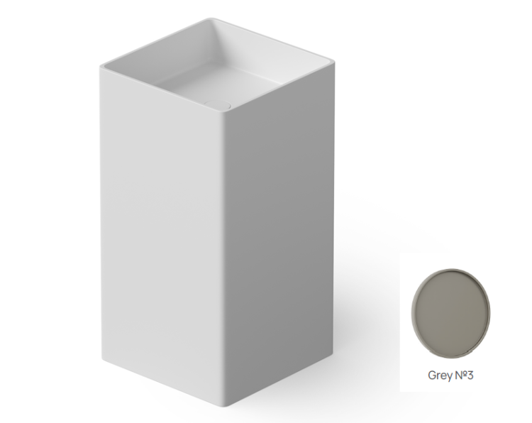 Раковина напольная DEA Design Pedestal Basin 450х450х900 мм Grey Matt DD20174503