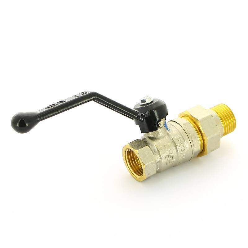 Кран шаровой LD Pride НВ 1/2 полнопроходной с разъемным соединением ручка 47.307.15