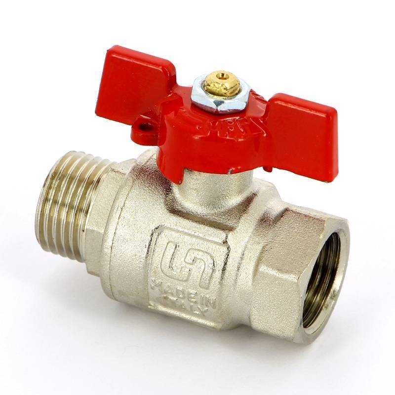 Кран шаровой полнопроходной Uni-Fitt бабочка 1/2 НВ 111T2000