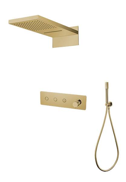 Душевая система встраиваемая Boheme Fusion трехпозиционная золото 130-G