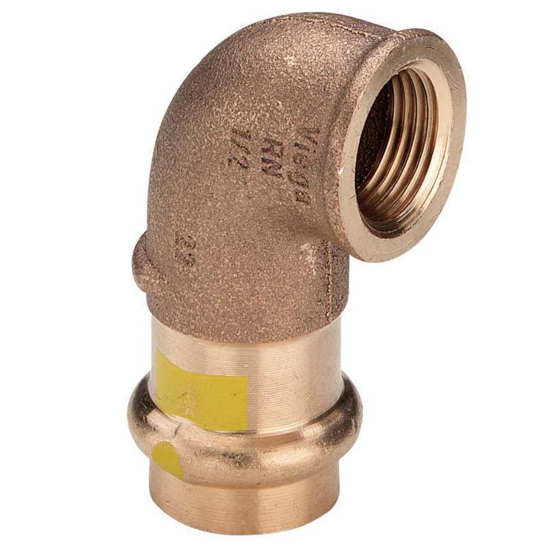 Угольник пресс-ВР Viega Profipress G 15х1/2 бронза 345822