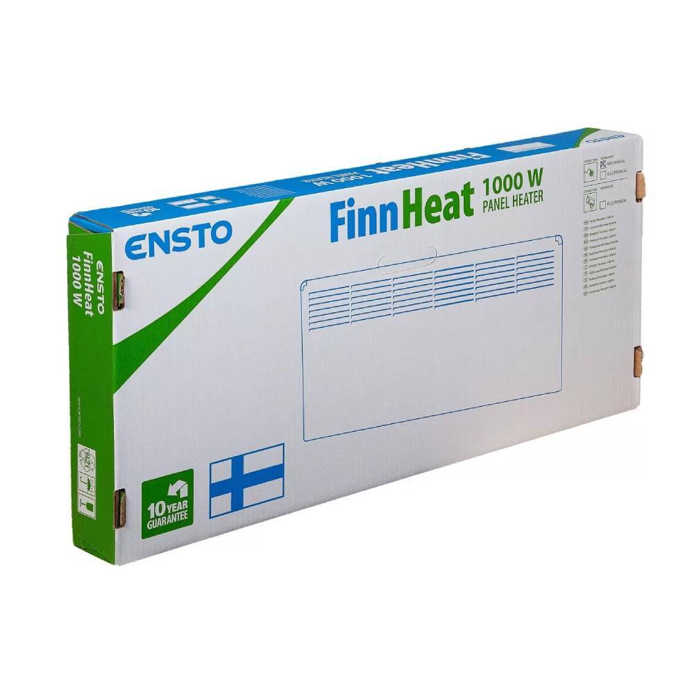 Конвектор электрический Ensto FinnHeat Вт механический термостат с вилкой EPHBM10PR