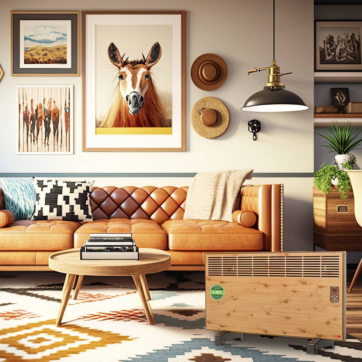 Конвектор электрический iVigo EPKE10 электронный термостат Вт Дерево EPKE10