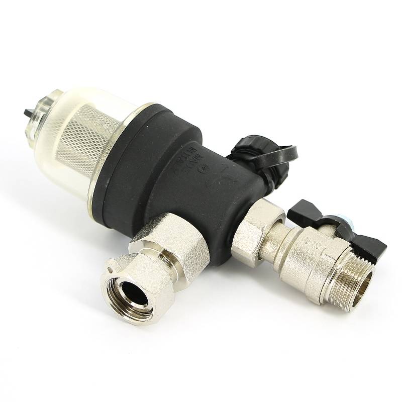 Фильтр-грязеуловитель магнитный Uni-Fitt 3/4 с прозрачной колбой 215T3000