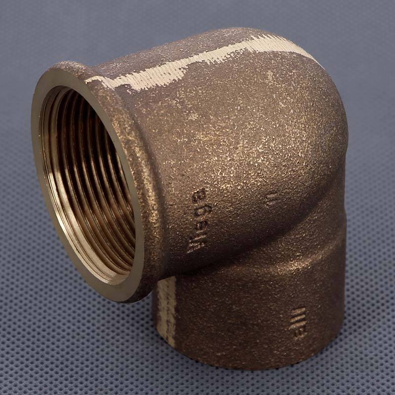 Угол 90° бронзовый Viega пайка-ВР 42х1 1/2 166397