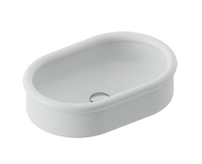 Раковина накладная Artceram Brera 600x400x150 мм белый матовый BRL003 05 00